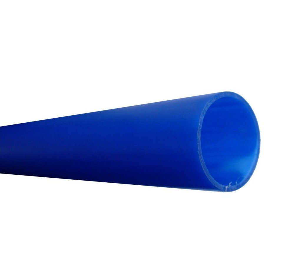 blue waste water 28mm rigid pipe hose tube caravan motorhome