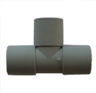 waste water 28mm connector grey female tee piece adaptor reducer caravan motorhome rigid pipe joiner