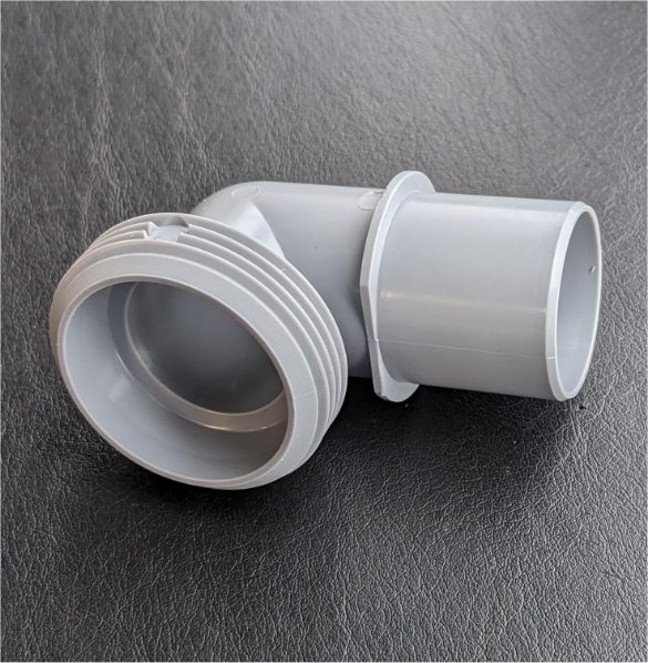 28mm waste pipe connector threaded joiner fitting angled straight