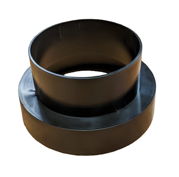 manrose polypipe wolseley 6 inch - 4 125mm - 100mm cooker hood extractor reducer vent pipe Transition duct