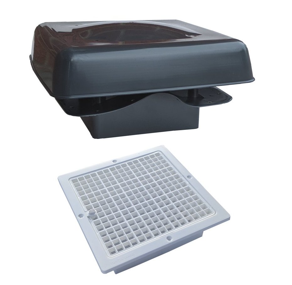 tiled roof cowl high level air ventilation static van mobile park holiday home ceiling vent pro-tile