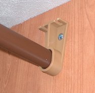 wardrobe clothes rail support 