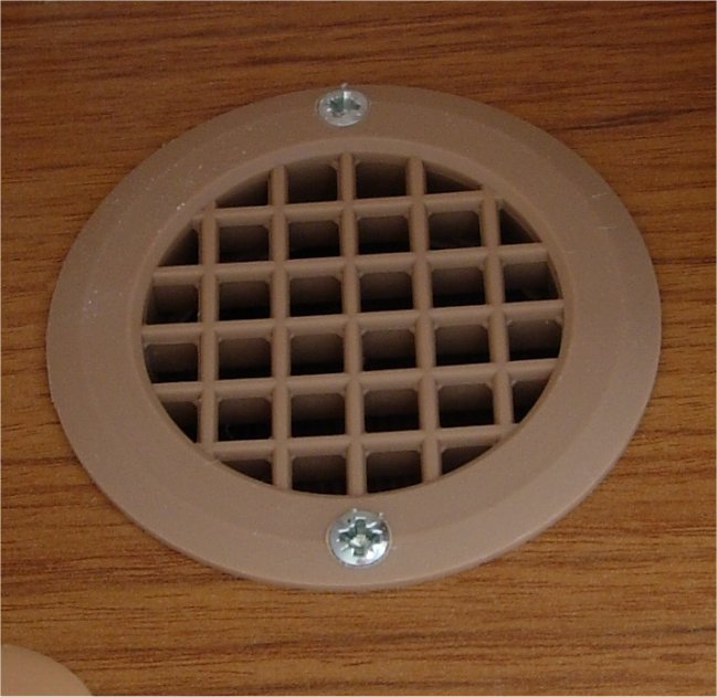 75mm floor cupboard vent 760sqmm plastic