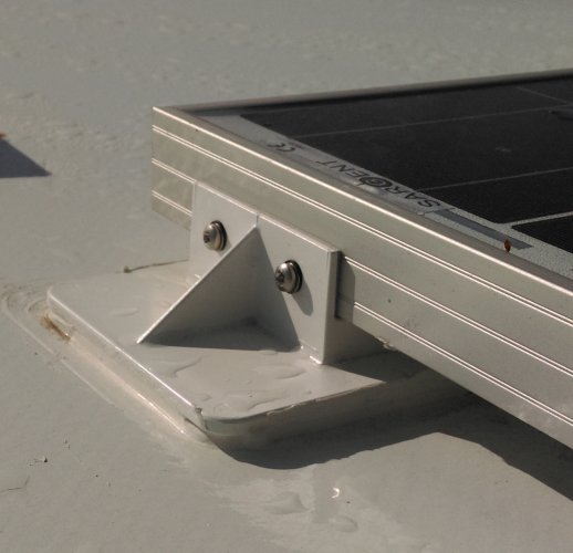 solar panel mounting bracket foot touring caravan motorhome boat plastic 