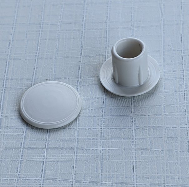 8mm 10mm blanking cap cover fitting ply wood plastic