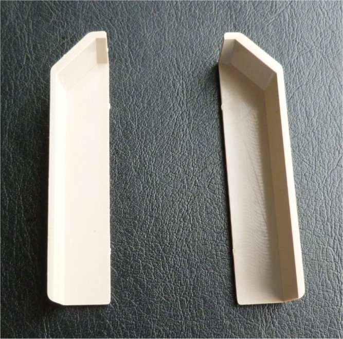 ABI dearing plastics extrusion cover LH & RH capping skirting end