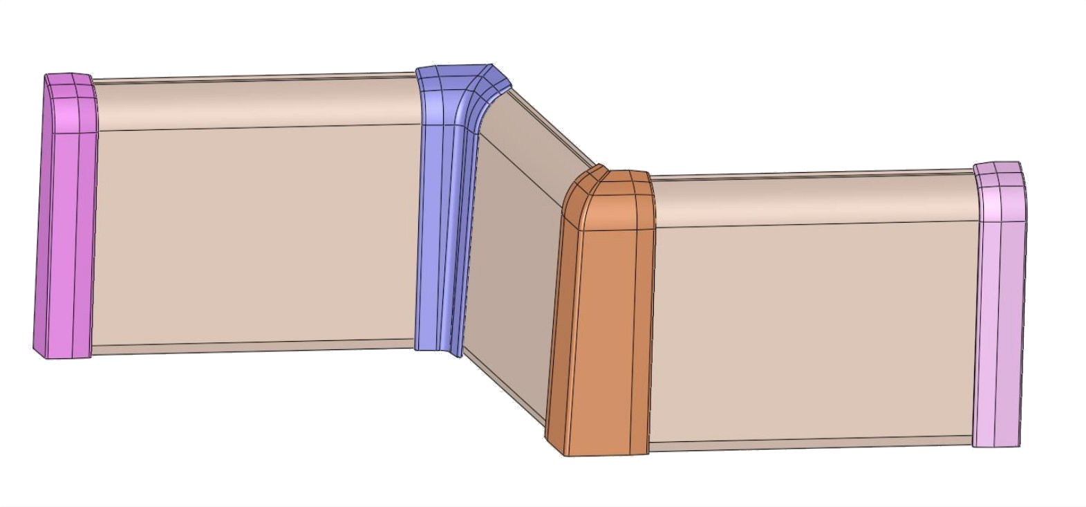 60mm Skirting Cover Outer