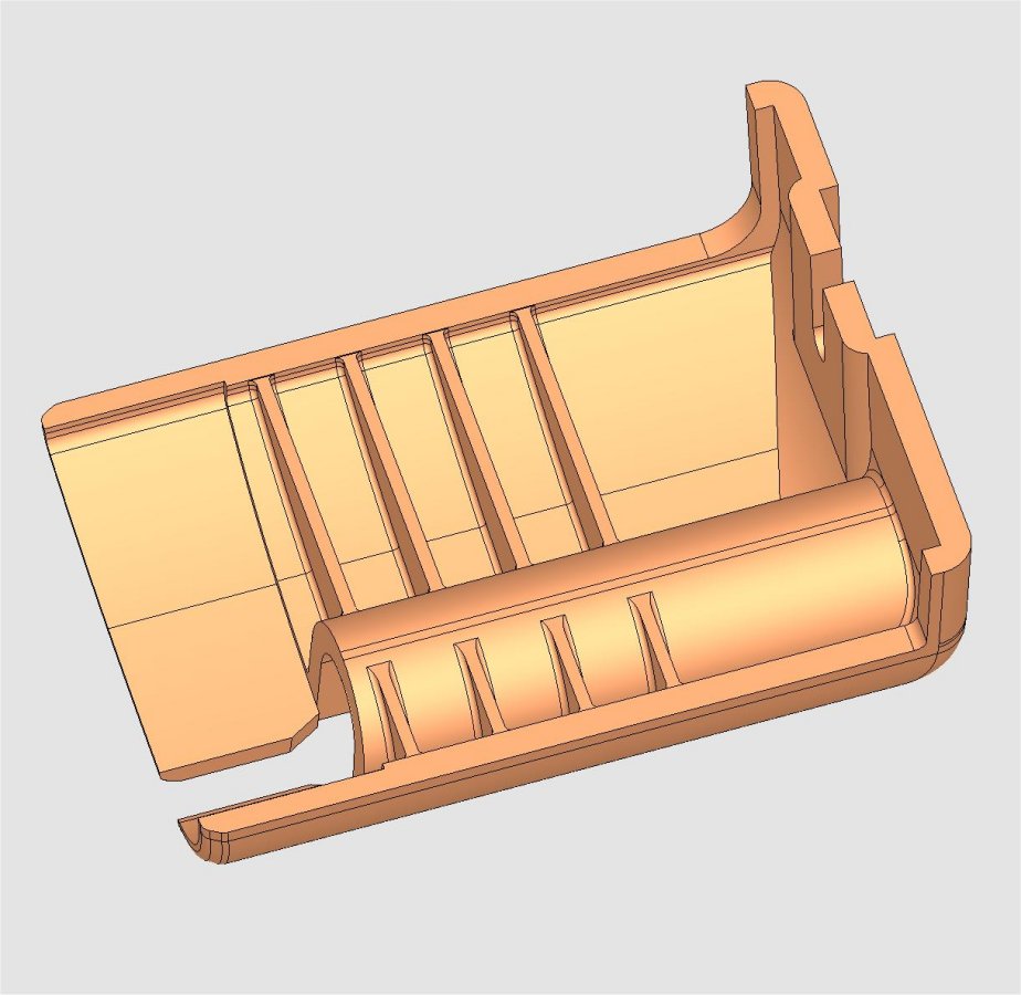 Awning Rail Cap Straight LH 