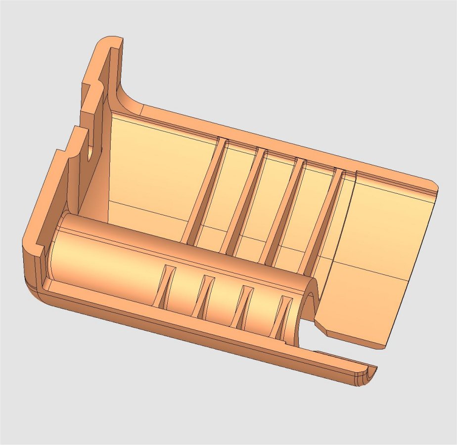 Awning Rail Cap Straight RH 