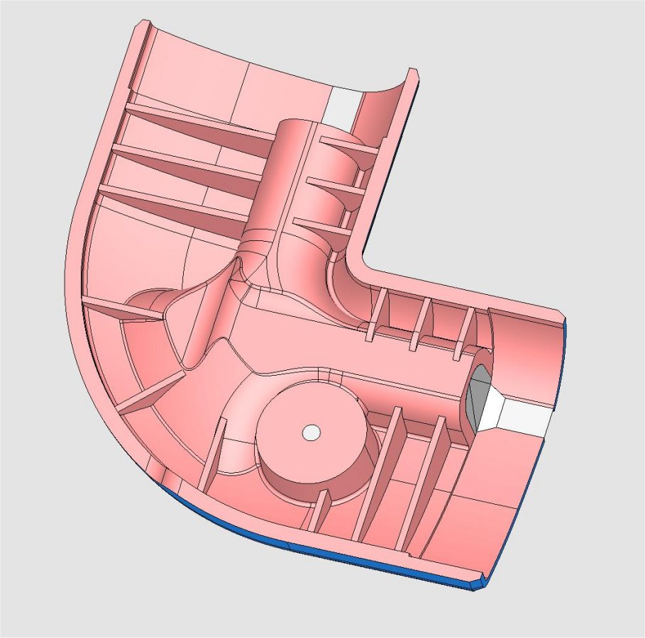 Awning Rail Cap Angled LH