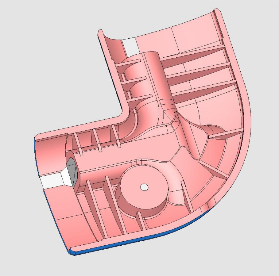 Awning Rail Cap Angled RH 